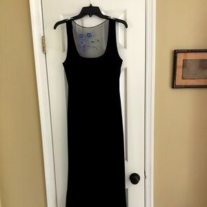 Women's Long Black Velour Evening Gown Size 10 by Kelly Bishop Evenings